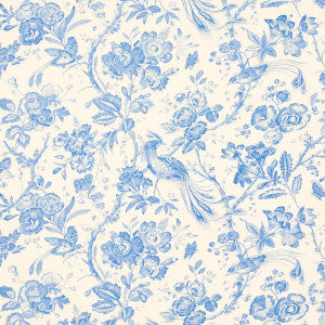 Birds Of Paradise Blue 1048044 by Schumacher Fabric
