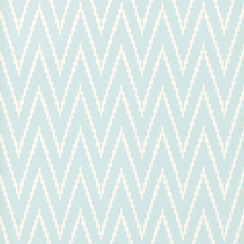 Kasari Ikat Sky 5005992 by Schumacher Designer Wallpaper Byzantium 13.5" - Swanky Fabrics -