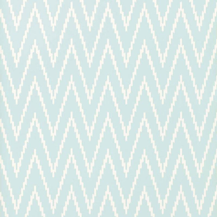 Kasari Ikat Sky 5005992 by Schumacher Designer Wallpaper Byzantium 13.5" - Swanky Fabrics -