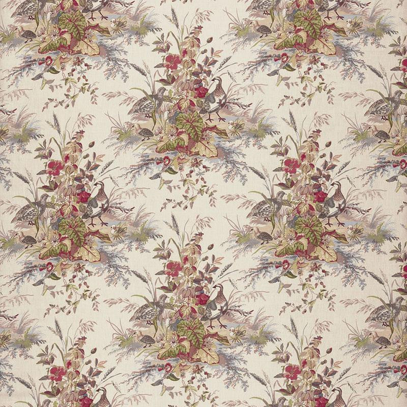 Quail Meadow Winter 1106021 by Schumacher Designer Fabric Classic Prints 13.5" - Swanky Fabrics -