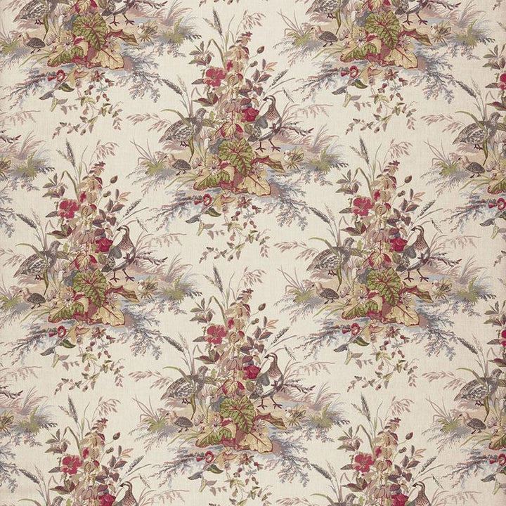 Quail Meadow Winter 1106021 by Schumacher Fabric Classic Prints 13.5" - Fabric Carolina -
