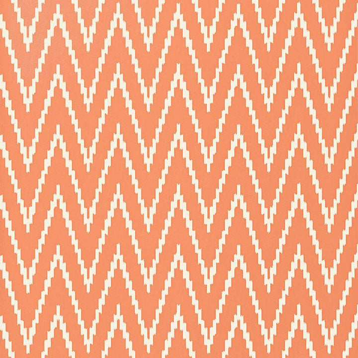 Kasari Ikat Terra Cotta 5005994 by Schumacher Wallpaper Byzantium 13.5" - Fabric Carolina -