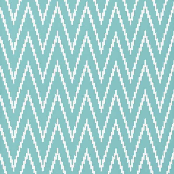Kasari Ikat Azure 5005995 by Schumacher Wallpaper Byzantium 13.5" - Fabric Carolina -