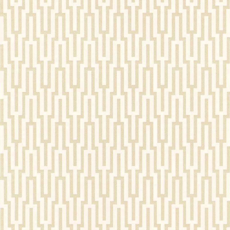 Metropolitan Fret Crystal 5005890 by Schumacher Wallpaper Byzantium 3.38" - Fabric Carolina -