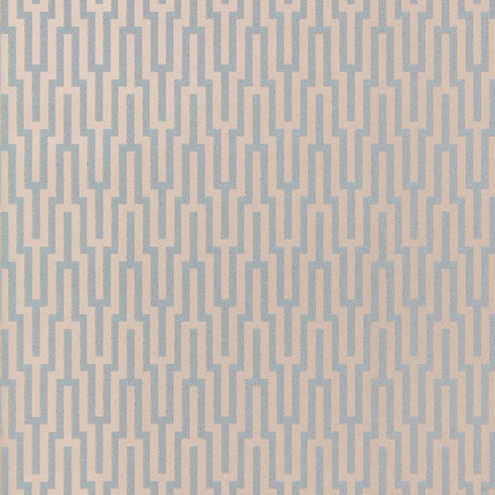 Metropolitan Fret Moonstone 5005891 by Schumacher Wallpaper Byzantium 3.38" - Fabric Carolina -
