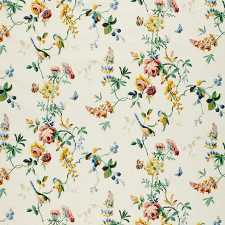 Chickadee Floral Primary 1235030 by Schumacher Fabric Classic Prints 13.5" - Fabric Carolina -