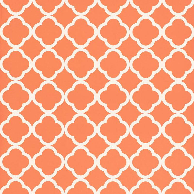Morocco Terra Cotta 5005874 by Schumacher Designer Wallpaper Byzantium 4.5" - Swanky Fabrics -