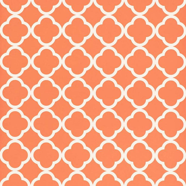Morocco Terra Cotta 5005874 by Schumacher Designer Wallpaper Byzantium 4.5" - Swanky Fabrics -