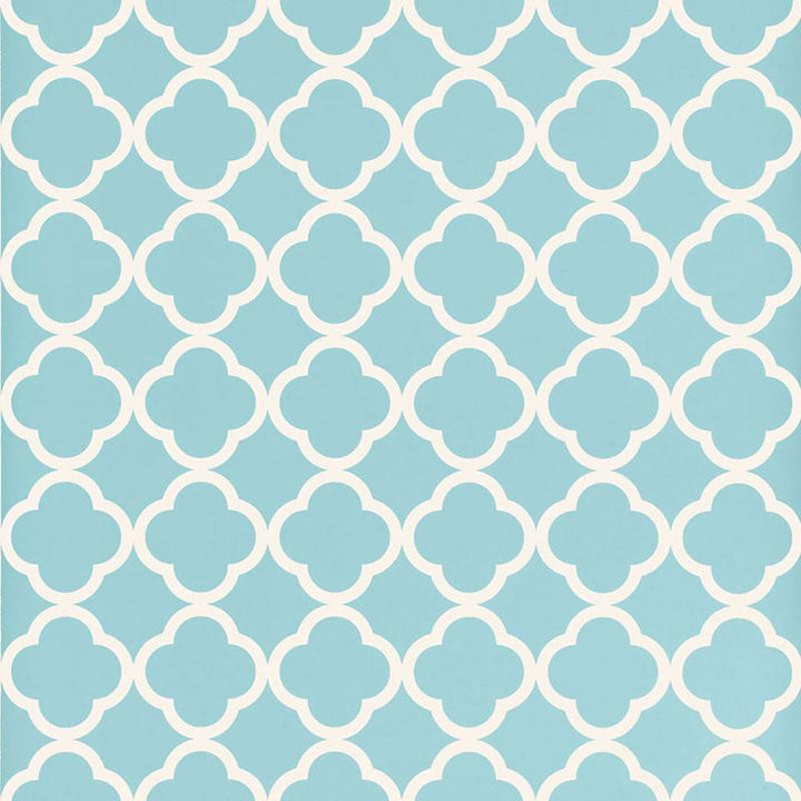 Morocco Azure 5005875 by Schumacher Wallpaper Byzantium 4.5" - Fabric Carolina -