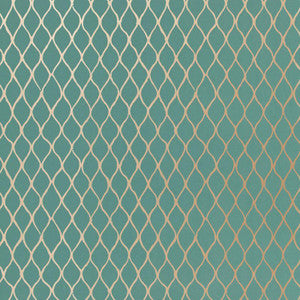 Valencia Turquoise 5005911 by Schumacher Wallpaper