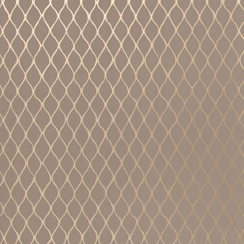 Valencia Taupe / Pewter 5005912 by Schumacher Wallpaper Byzantium 13.5" - Fabric Carolina -