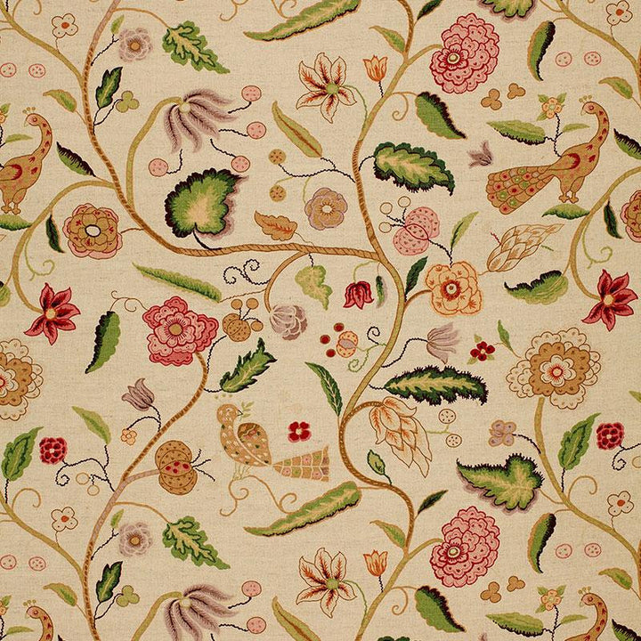 Apsley Vine Rose 1307002 by Schumacher Fabric Classic Prints 27.0" - Fabric Carolina -