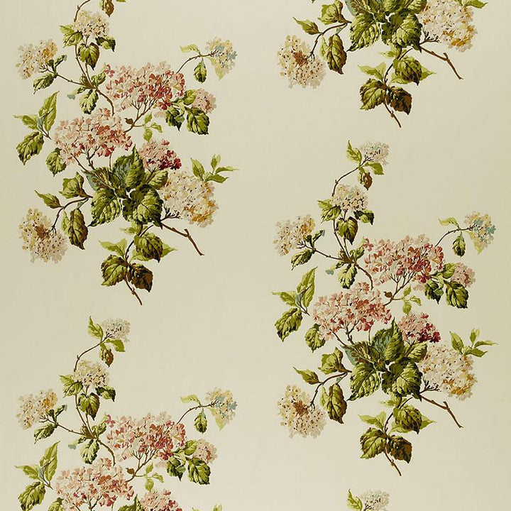 Summer Hydrangea Ivory 1315000 by Schumacher Fabric Classic Prints 27.0" - Fabric Carolina -