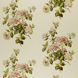 Summer Hydrangea Ivory 1315000 by Schumacher Fabric