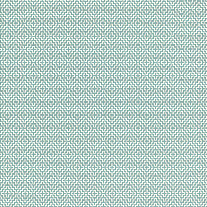 Soho Diamond Teal 5006002 by Schumacher Wallpaper Byzantium 4.5" - Fabric Carolina -