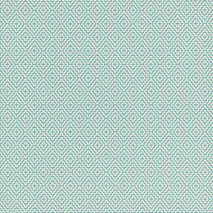 Soho Diamond Teal 5006002 by Schumacher Wallpaper