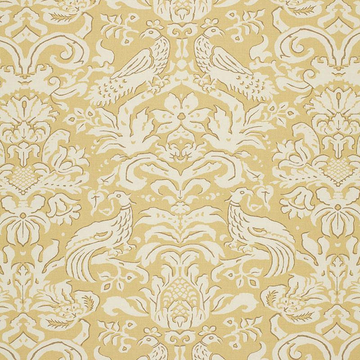 Aldwyn Damask Buttercup 1328002 by Schumacher Fabric Palazzo 27.0" - Fabric Carolina -