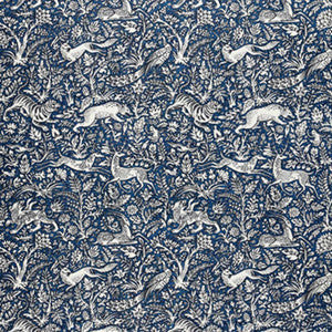 Khan'S Park Navy 2603101 by Schumacher Fabric