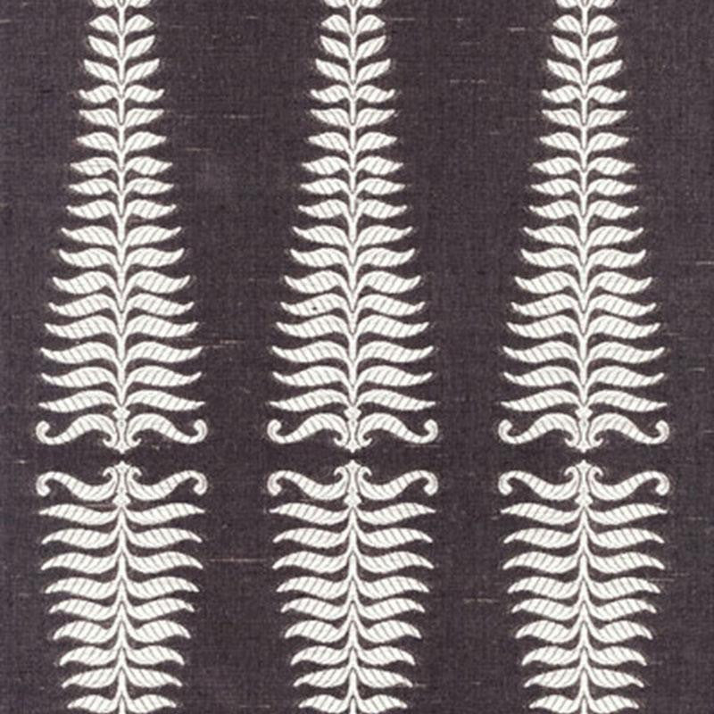 Fern Tree Ivory/Grey Flannel 2643881 by Schumacher Fabric Orient Express 3.5" - Fabric Carolina -