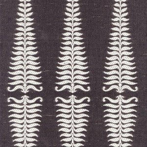 Fern Tree Ivory/Grey Flannel 2643881 by Schumacher Fabric