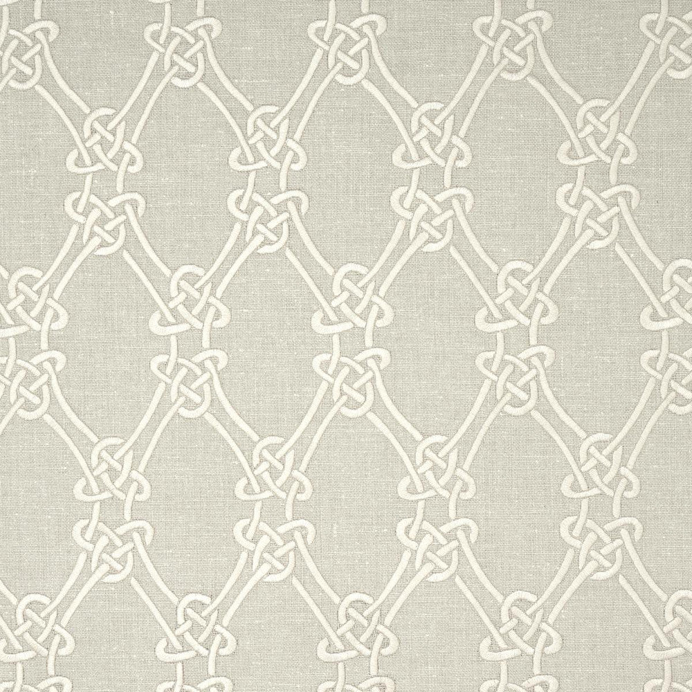 Gordian Weave Natural On Greige 2643921 by Schumacher Fabric Au Naturel 6.12" - Fabric Carolina -
