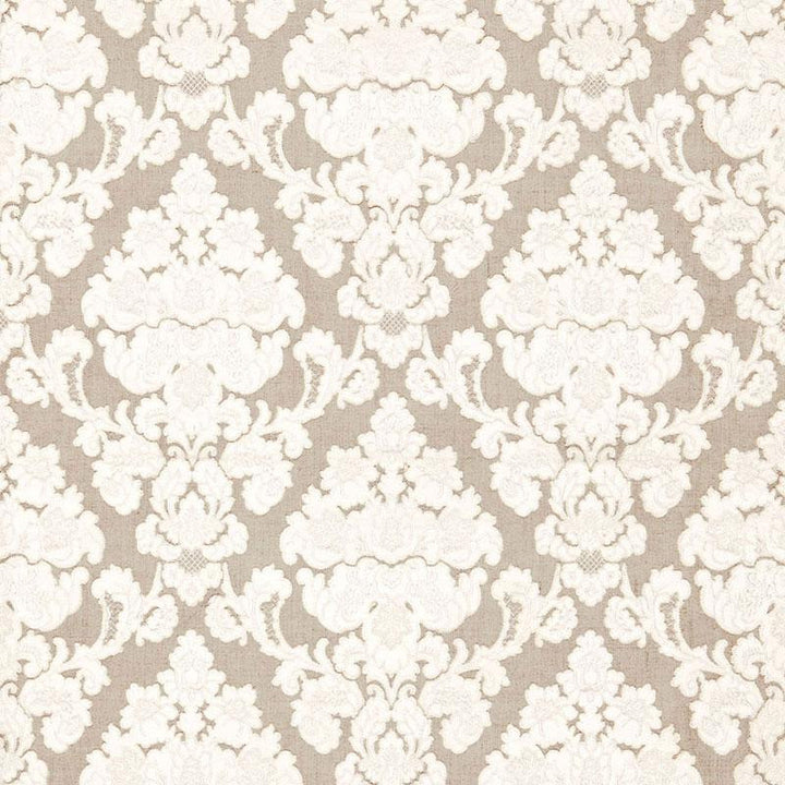 Montalcino Appliqu Damask Linen 66590 by Schumacher Fabric Palazzo 6.38" - Fabric Carolina -