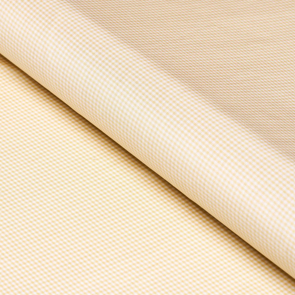 Dalton Silk Gingham Straw 3449001 by Schumacher Designer Fabric Chroma - Swanky Fabrics -