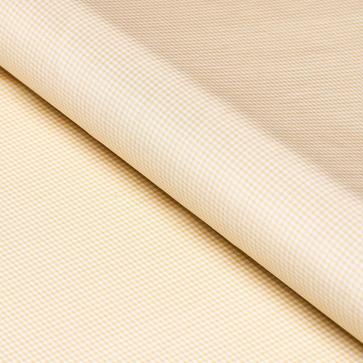 Dalton Silk Gingham Straw 3449001 by Schumacher Designer Fabric Chroma - Swanky Fabrics -