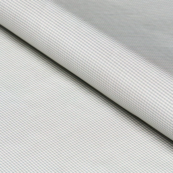 Dalton Silk Gingham Chambray 3449002 by Schumacher Fabric Chroma - Fabric Carolina -