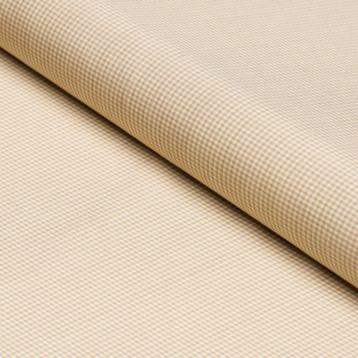 Dalton Silk Gingham Cafe' 3449003 by Schumacher Fabric Chroma - Fabric Carolina -