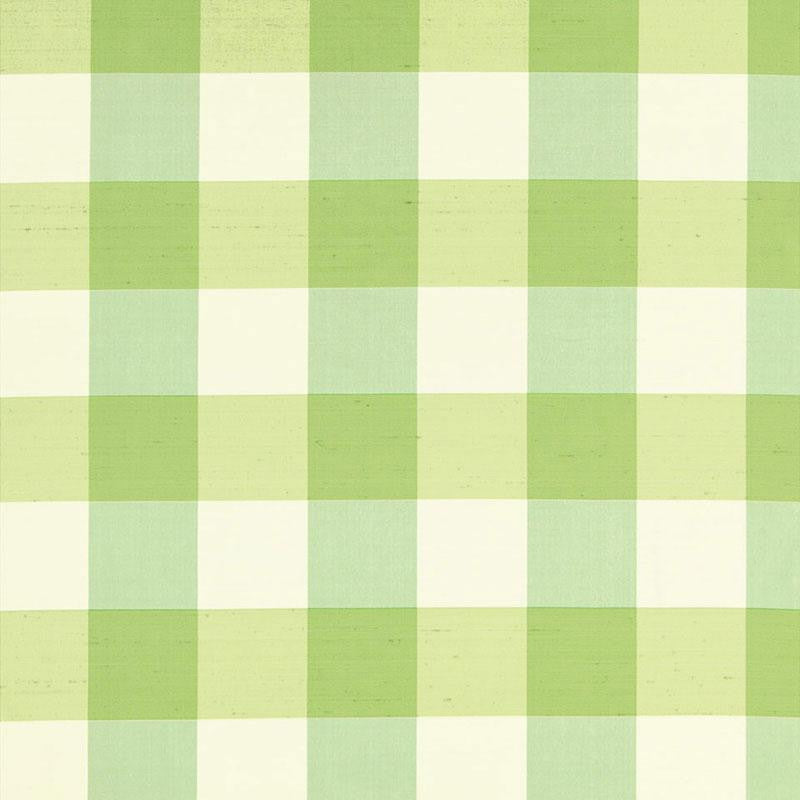 Montgomery Silk Plaid Parrot 3455002 by Schumacher Fabric Calypso 7.5" - Fabric Carolina -