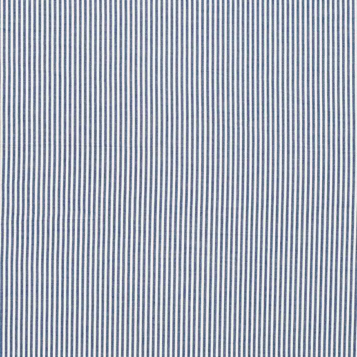 Bailey Seersucker Blue 3474000 by Schumacher Designer Fabric Sea Island Stripe - Swanky Fabrics -