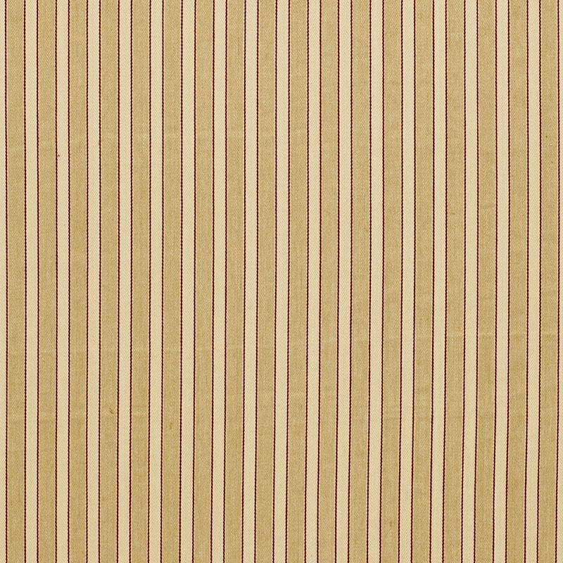 Antique Ticking Stripe Sandalwood 3475001 by Schumacher Fabric Sea Island Stripe 1.0" - Fabric Carolina -