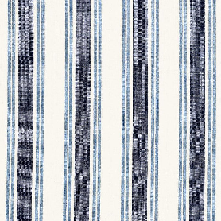 Leah Linen Stripe Sail 3485003 by Schumacher Designer Fabric Sea Island Stripe 4.75" - Swanky Fabrics -