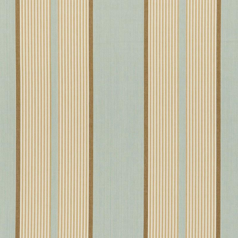 Summerside Stripe Aqua 3486000 by Schumacher Fabric Sea Island Stripe 13.62" - Fabric Carolina -