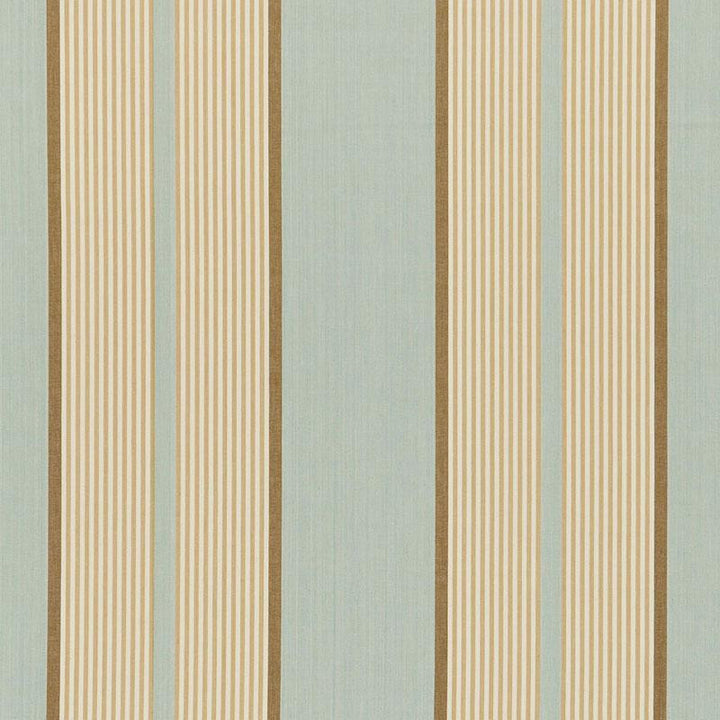 Summerside Stripe Aqua 3486000 by Schumacher Fabric Sea Island Stripe 13.62" - Fabric Carolina -