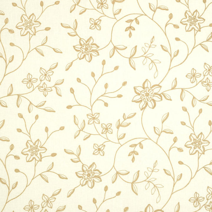Georgia Linen Embroidery Sand 3491001 by Schumacher Fabric Chroma 26.0" - Fabric Carolina -