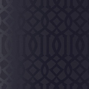 Imperial Trellis Onyx Gloss 2707215 by Schumacher Wallpaper