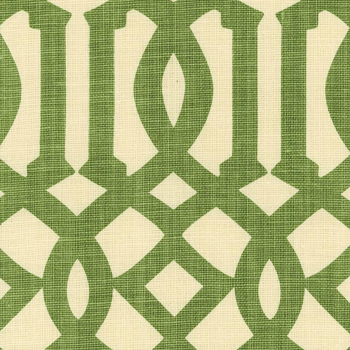 Imperial Trellis Treillage/Ivory 2643763 by Schumacher Designer Fabric Print Happy 6.75" - Swanky Fabrics -