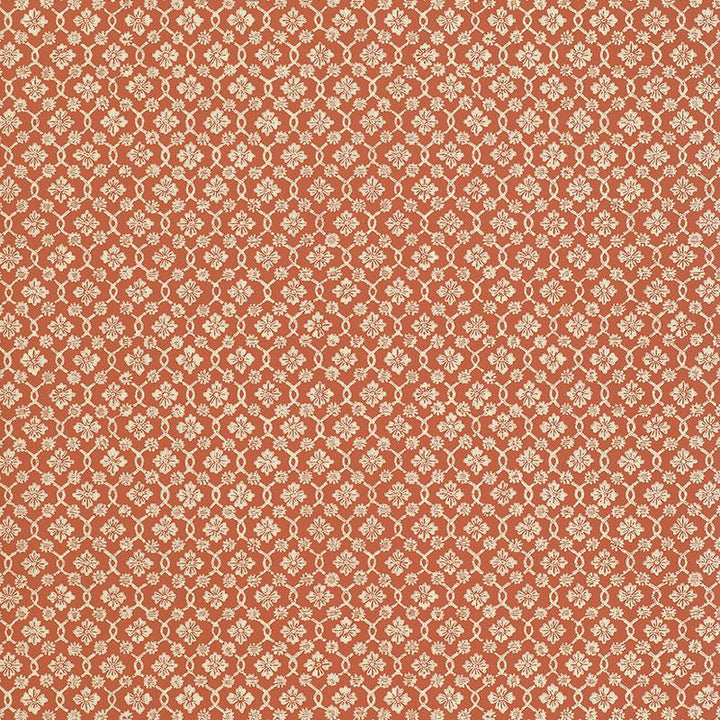 Harbury Trellis Coral 5004145 by Schumacher Wallpaper Essential 13.5" - Fabric Carolina -