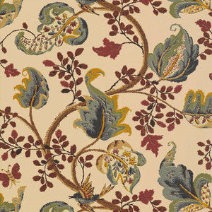 Fox Hollow Document Natural 5004101 by Schumacher Wallpaper