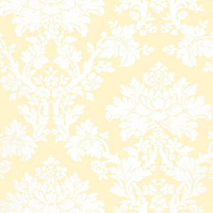 Tierni Damask Buttercup 5004461 by Schumacher Wallpaper