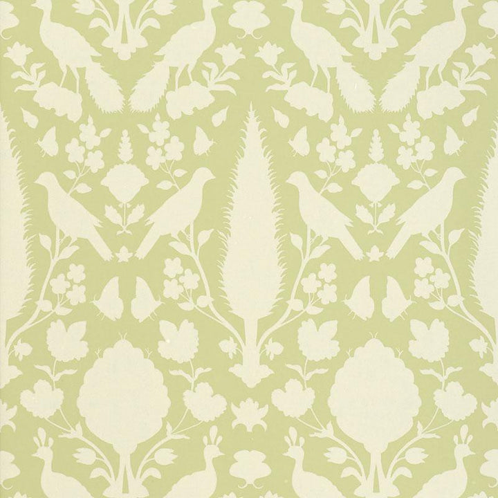 Chenonceau Sage 5004120 by Schumacher Wallpaper Exuberant Prints 13.5" - Fabric Carolina -