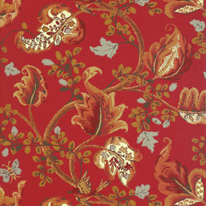 Fox Hollow Tomato And Brass 5004102 by Schumacher Wallpaper