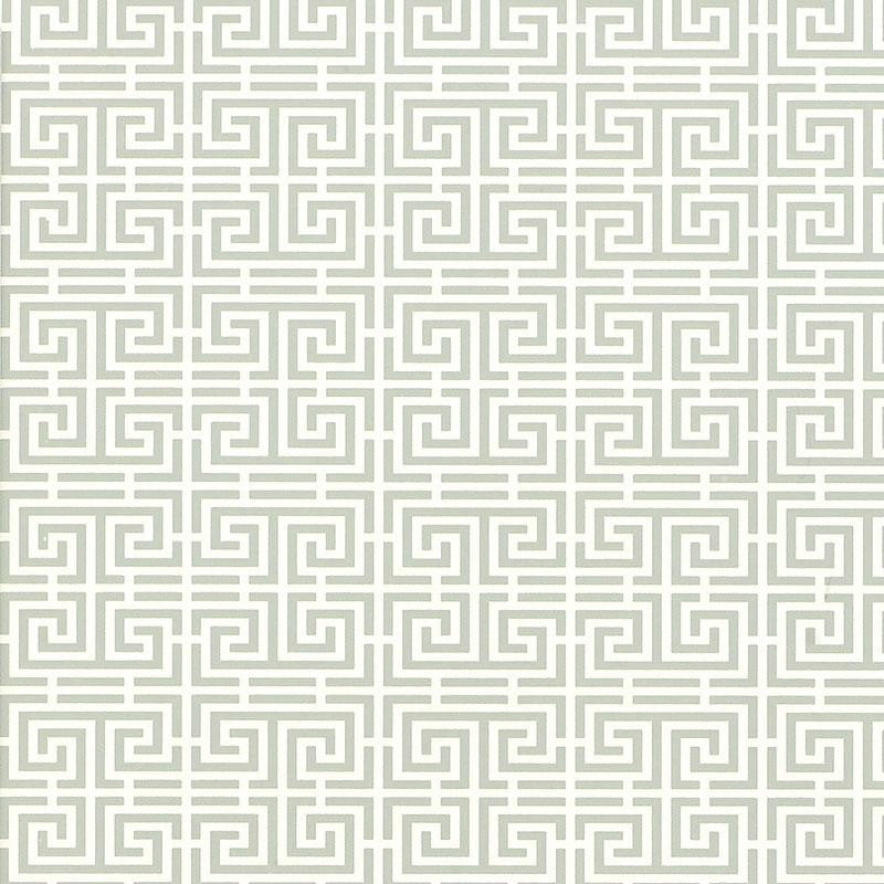 Chinois Fret Mineral 5004161 by Schumacher Wallpaper Essential 6.12" - Fabric Carolina -