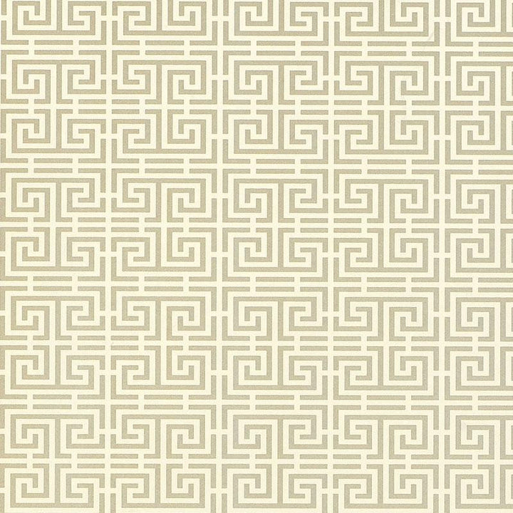 Chinois Fret Pewter 5004162 by Schumacher Wallpaper Essential 6.12" - Fabric Carolina -