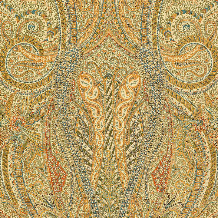 Emile Cachemire Spice 5004191 by Schumacher Wallpaper Palazzo 27.0" - Fabric Carolina -