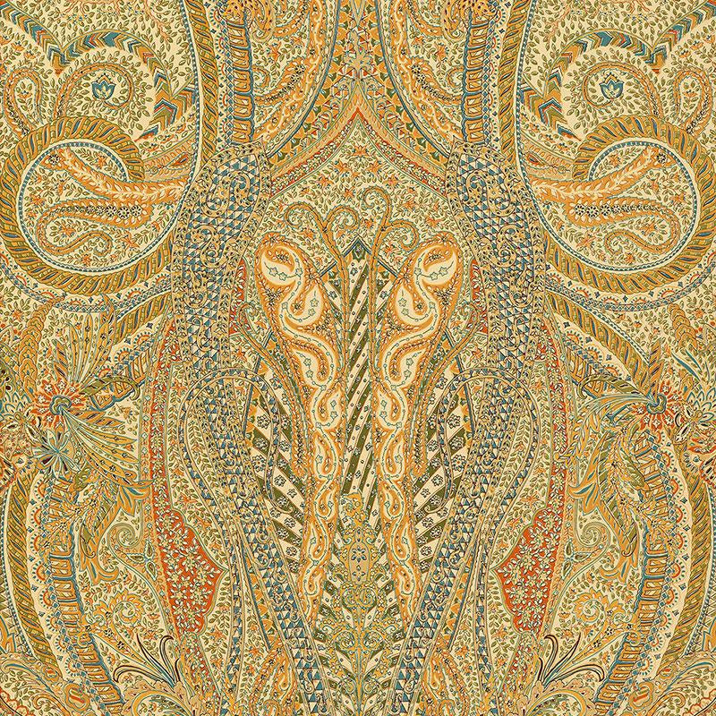Emile Cachemire Spice 5004191 by Schumacher Designer Wallpaper Palazzo 27.0" - Swanky Fabrics -