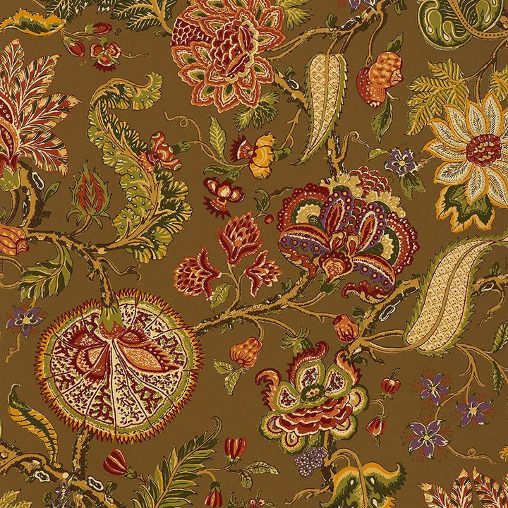 Chalfont Fawn 5004200 by Schumacher Wallpaper The Libray Collection 27.0" - Fabric Carolina -