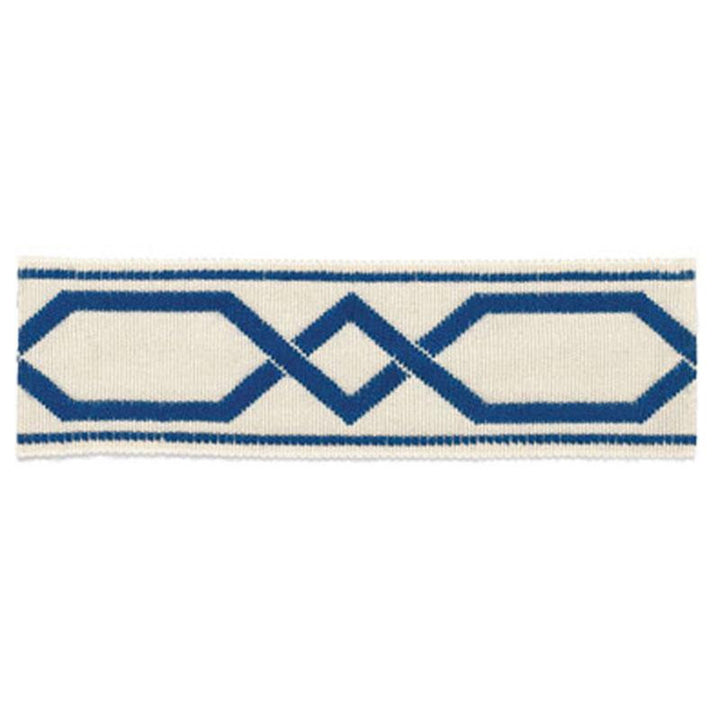 Saint Tropez Braid Marine 63090 by Schumacher Trim Plein Air Trimmiings - Fabric Carolina -
